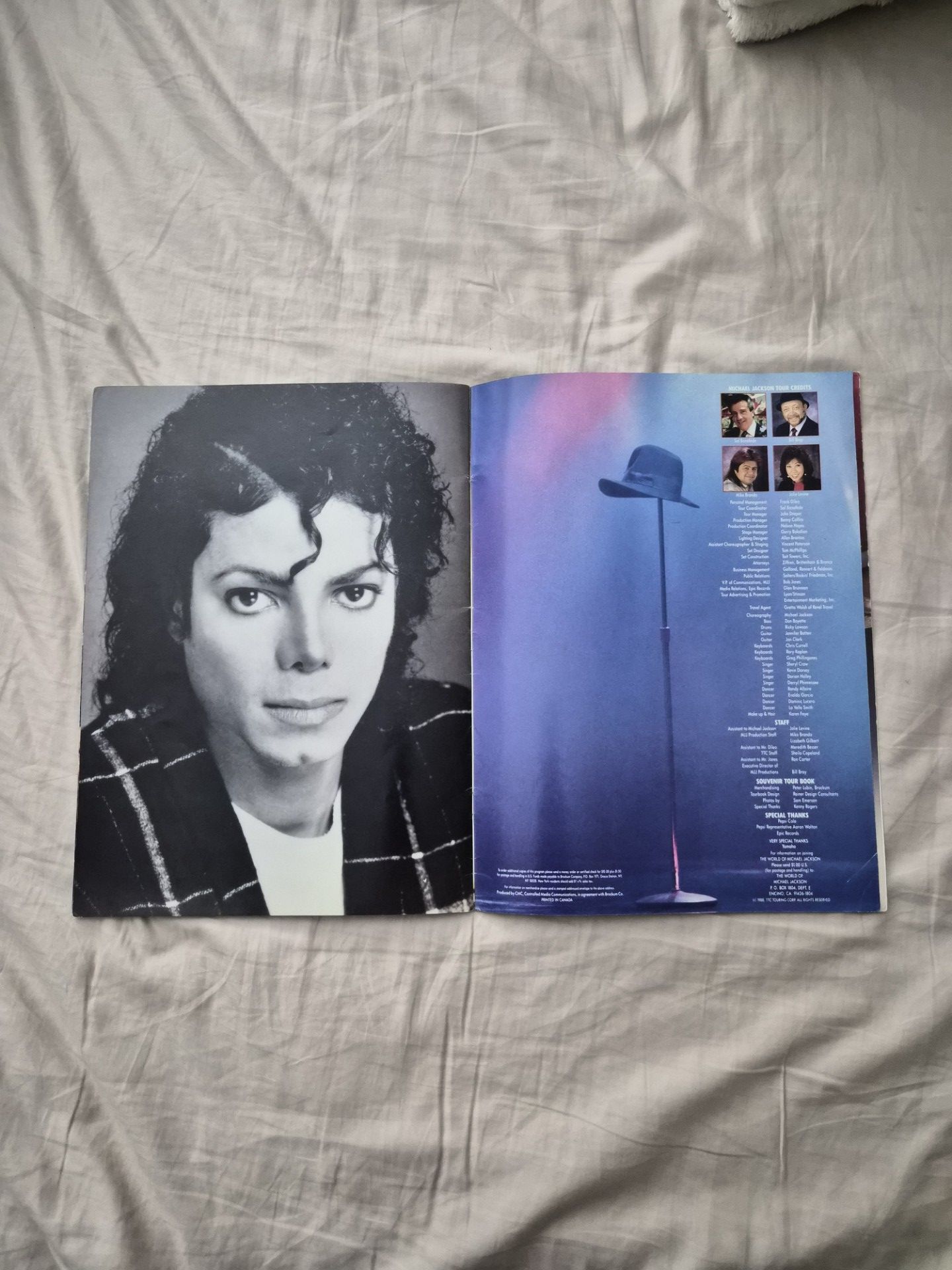 Michael Jackson BAD World Tour Program 1988 Original Concert Book VTG
