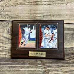Baseball Card Upper Deck Wood Wall Frame California Angels 1995