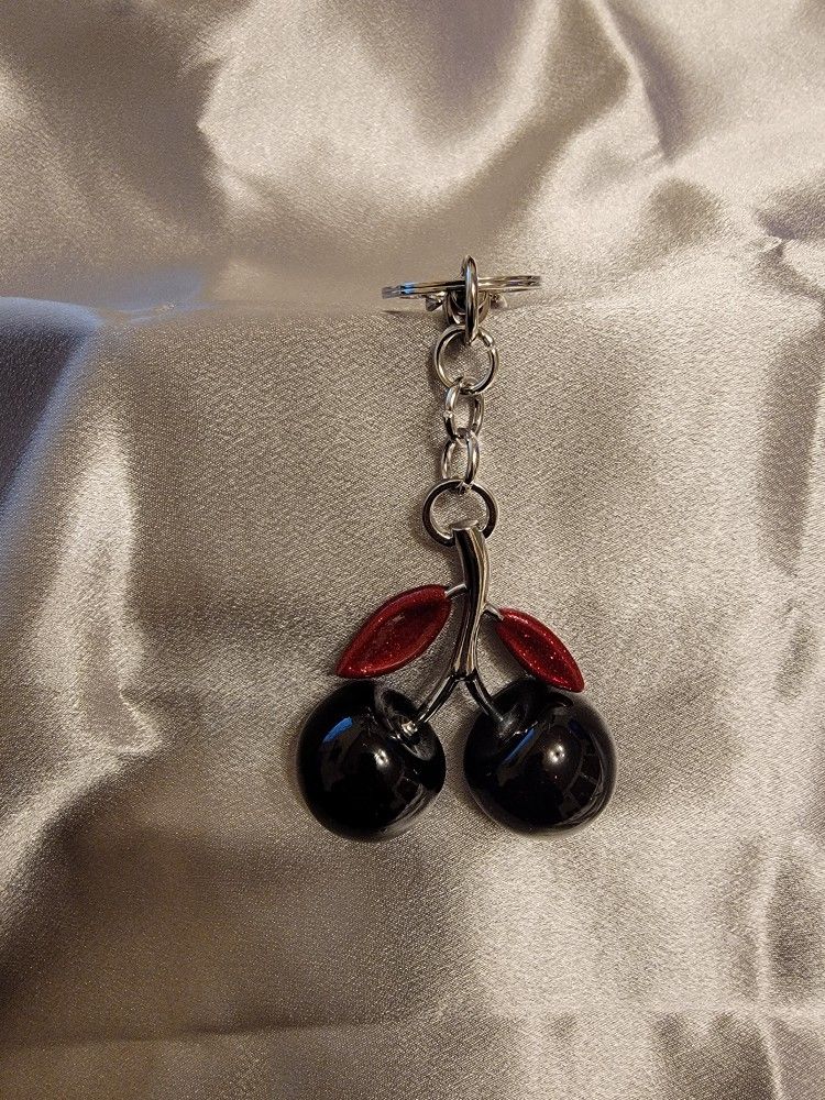 Black Cherry Keychain/Bag Charm
