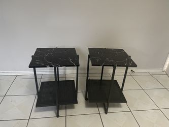 Faux Marble Nightstands