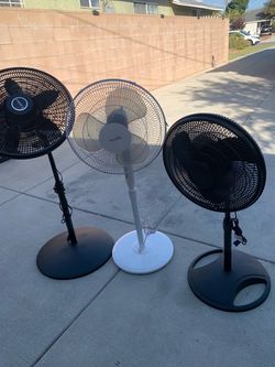 Lasko & HomePointe 3-Speed Oscillating Pedestal Stand Fans (Set of 3)