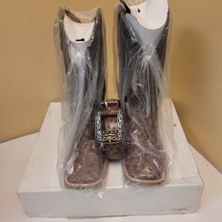 Boot Amd Belt Combo Mens Ostrich 
