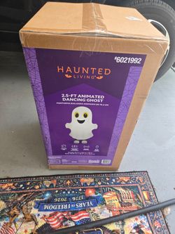 (New) animated dancing ghost animatronic motion activated and sound