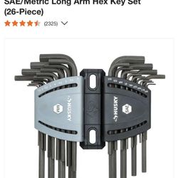Husky 26-piece Long Arm Hex Key Set 