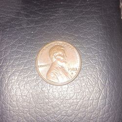 1982 D Small Print Penny.
