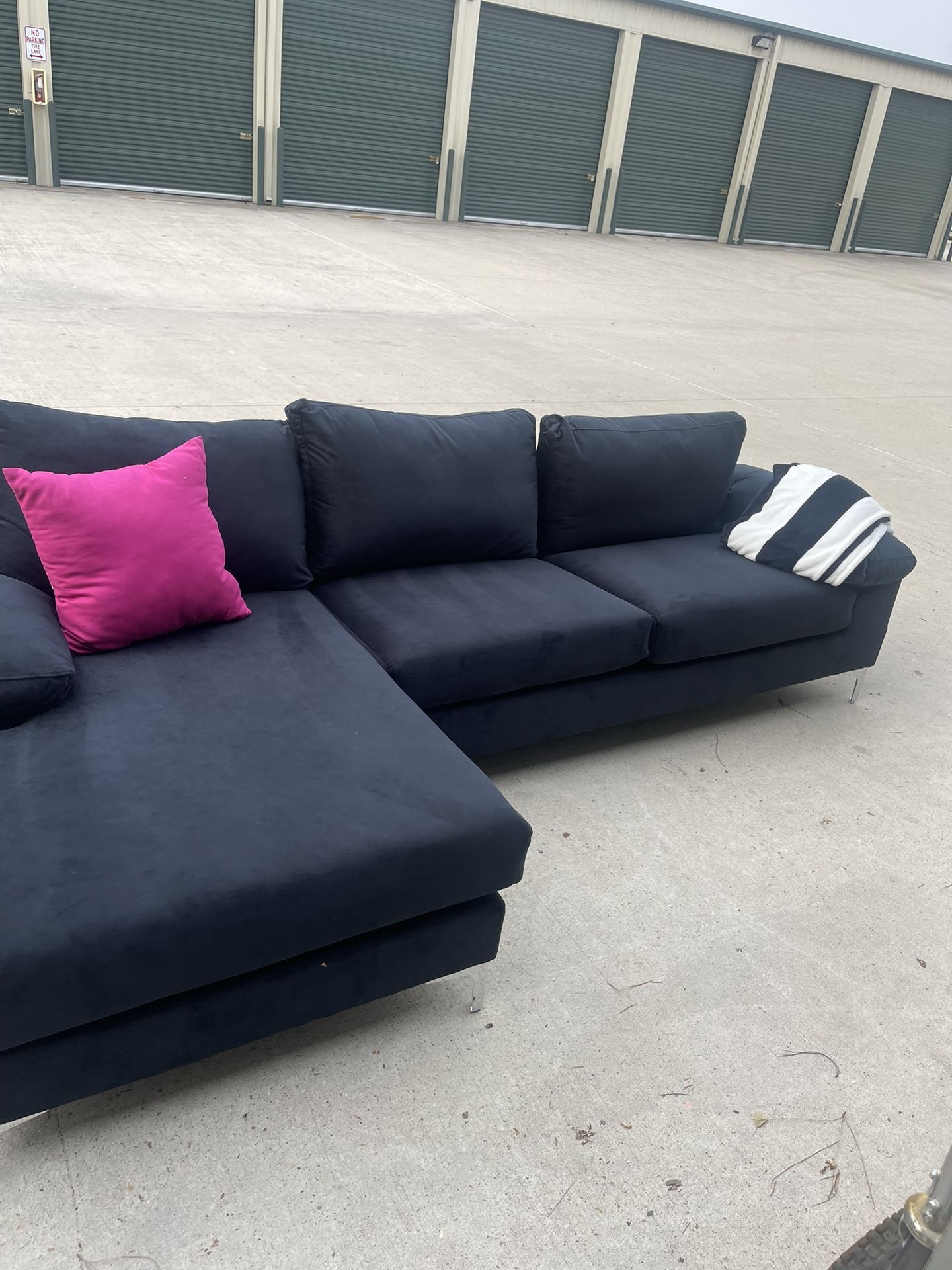 Beautiful Black Sectional