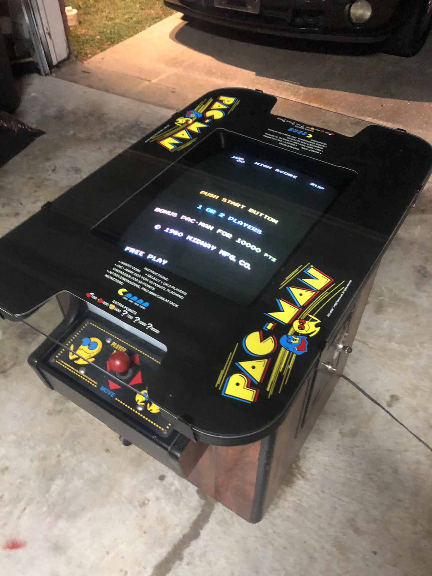 OG Pac-Man cocktail table arcade game