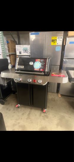 Bbq grill gas propane Weber black and stainless steel