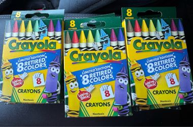 Crayola Limited Edition 8 Retired Colors Crayon Box 8 Count BRAND New Lot of 12