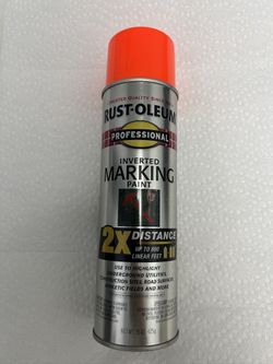 Rust-oleum 266590 professional inverted marking spray paint fluorescent red-orange