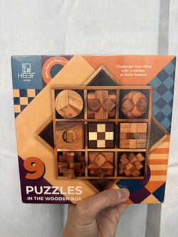 Wood Puzzles 9-pack
