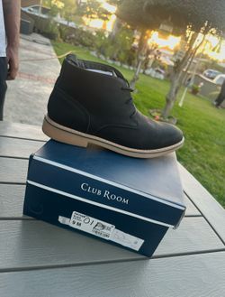 Men's Club Room Nathan Chukka Boots (Black) - Size 9 - W/ Box