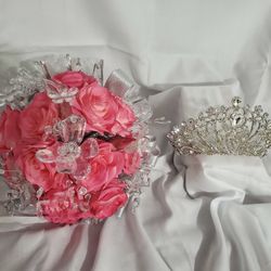 Quinceanera Bouquet And Crown
