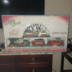 Vintage train set  logger bears express