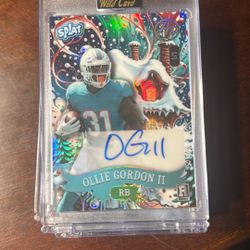 Signed Ollie Gordon 1/1 Rookie Card 