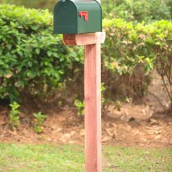 Architectural Mailboxes Post  stake Brown Wood