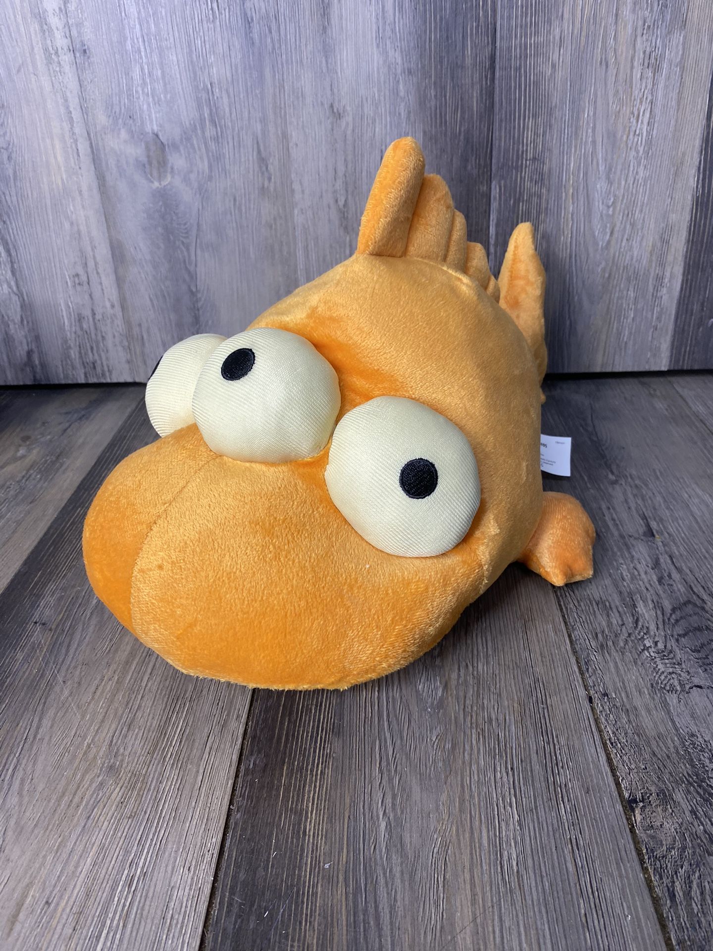Universal Studios The Simpsons Blinky The 3 Three Eyed Fish Plush 15'' Goldfish