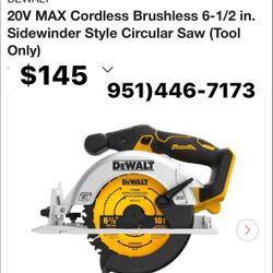 6-1/2 Sidewinder Cir. Saw Only No Battery Price Firm