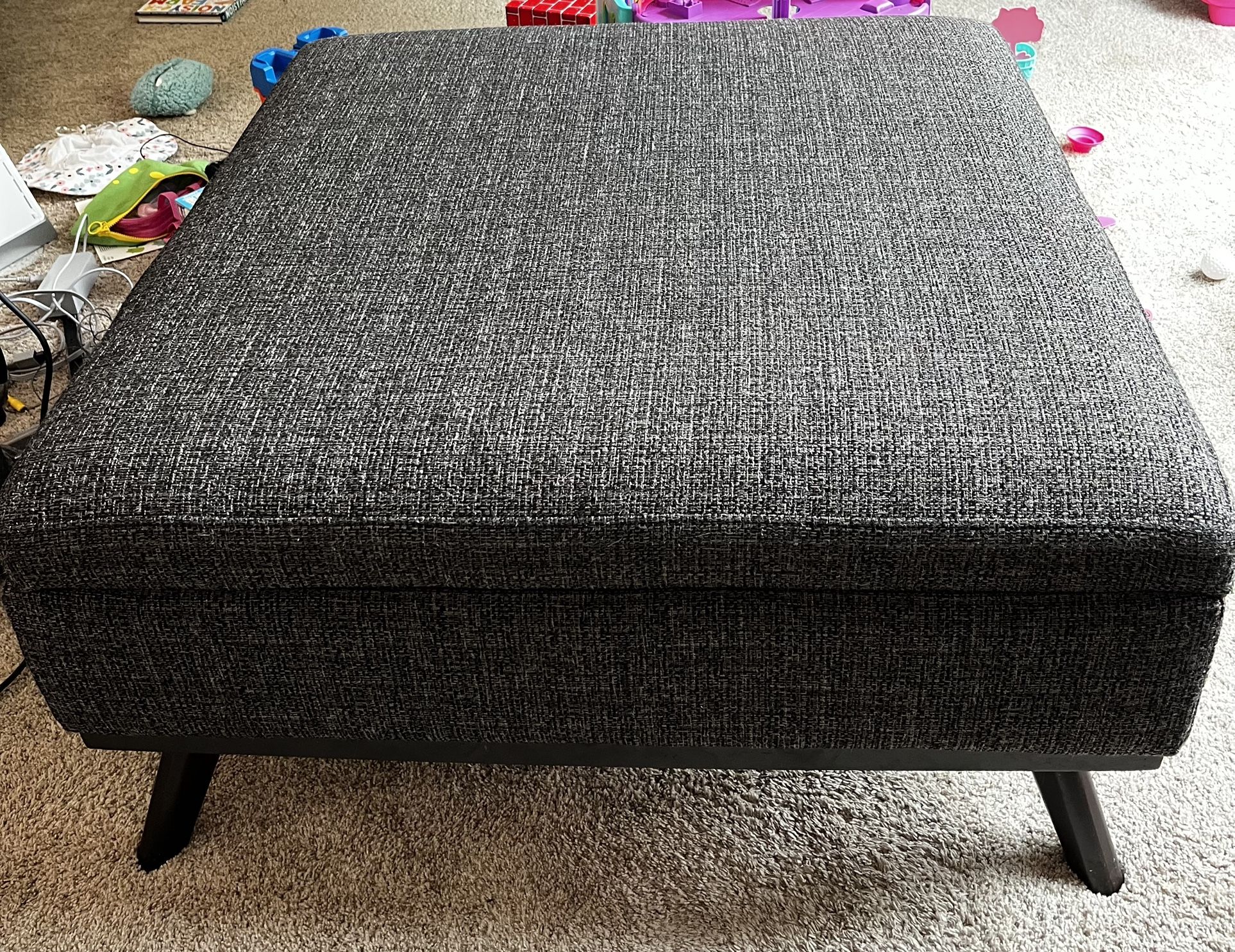 Aramie 36” Square Storage Ottoman