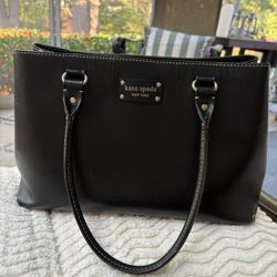 Kate Spade Black Leather Shoulder Bag