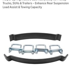 Helper Spring Kit, 500 LBS Heavy Duty for Pickup Trucks, SUVs & Trailers – Enhance Rear Suspension Load Assist & Towing Capacity