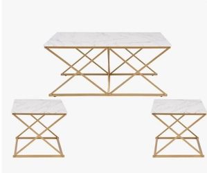 Coffee tables set of three new