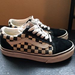 Vans Primary Check Old Sokol Black & White Shoes