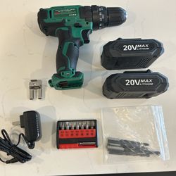 20 volt Impact 3/8”driver/Drill Cordless with 2 Batteries.