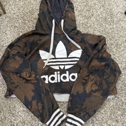 Adidas Cropped Hoodie