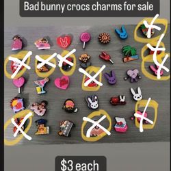 Bad Bunny  Croc Charms 