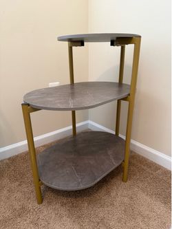 3-Tier Gray Shelf