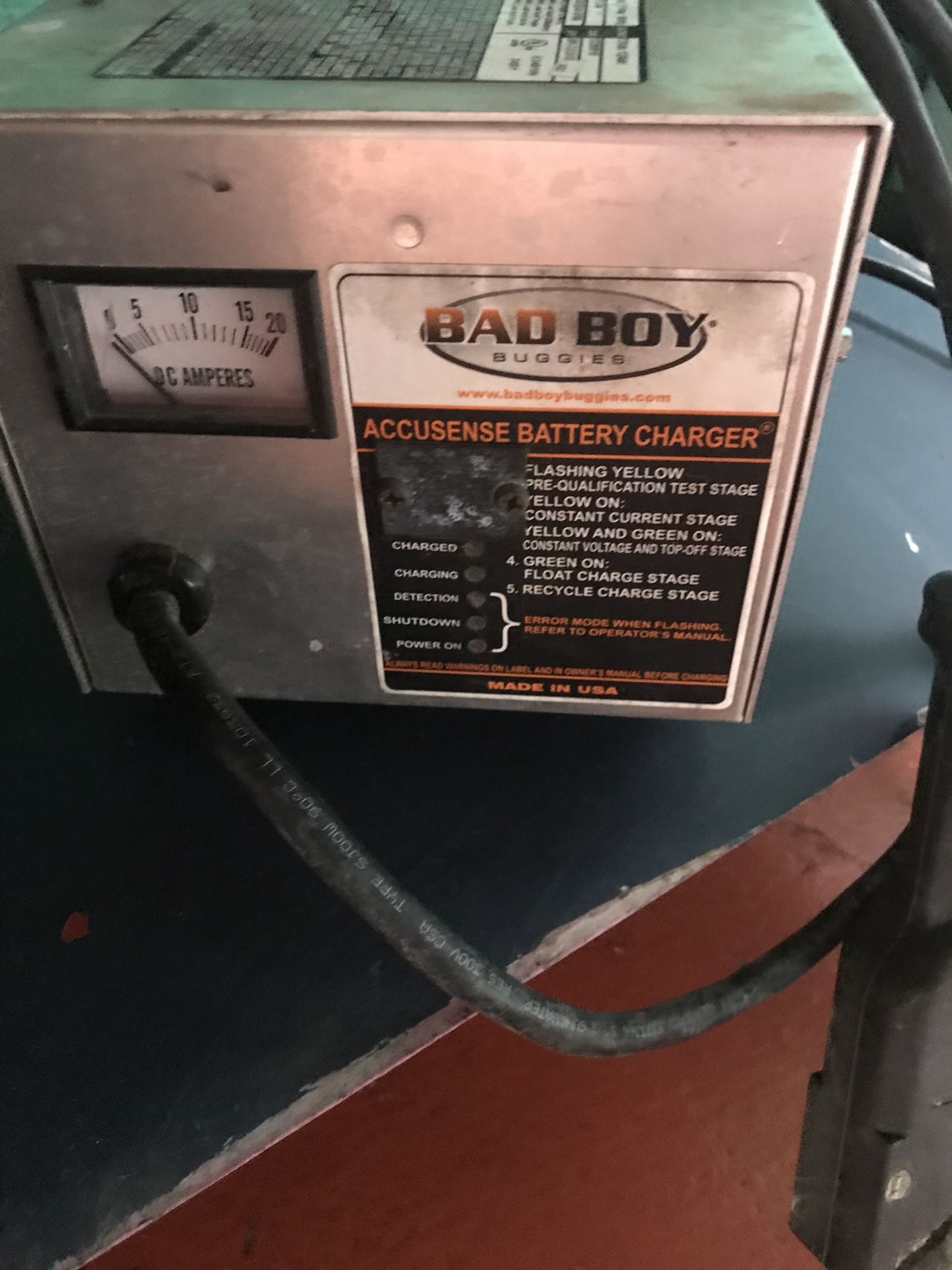 Bad Boy golf cart charger 72 volt