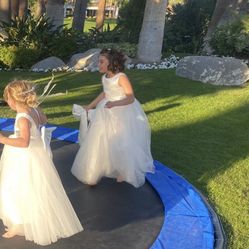 Size 8 Flower girl dress Worn Once