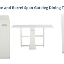 Crate and Barrel Span Gateleg Dining Table 
