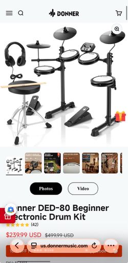 Donner DED-80 Beginner Electronic Drum Kit