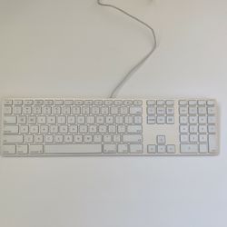 Apple Aluminum Keyboard A1243 Full Size With 2 USB Ports
