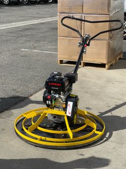 37” power trowel cement surface finisher with 6.5hp engine