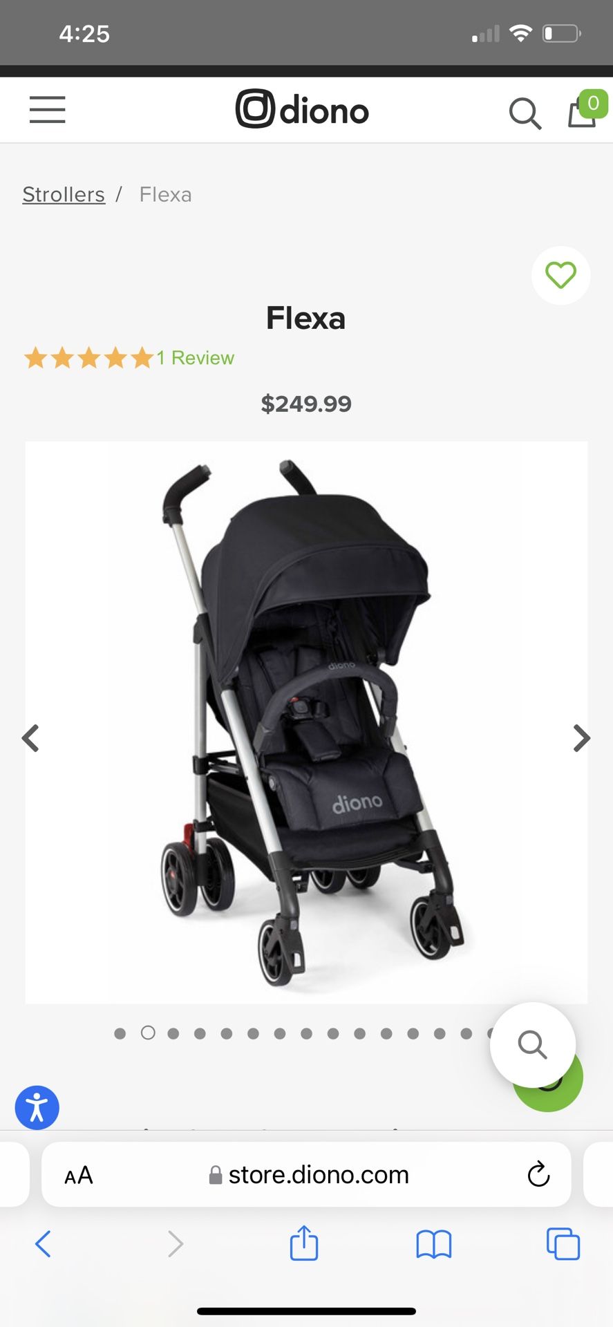 DIONO FLEXA SLIM COMPACT STROLLER