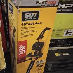 DEWALT FLEX VOLT 16" (406.4 mm) 60V MAX * 2 AH BRUSHLESS CHAINSAW (TOOL ONLY)