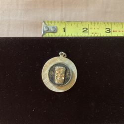 Gold Hawaiian Charm for Bracelet Or Necklace AND Gold Colored Metal Clasp For Jewelry Or Scarfs