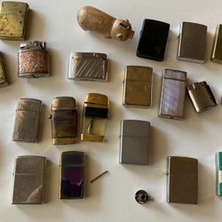 Large vintage collection lot various lighters Non Zippo cigarette lighter collectibles 