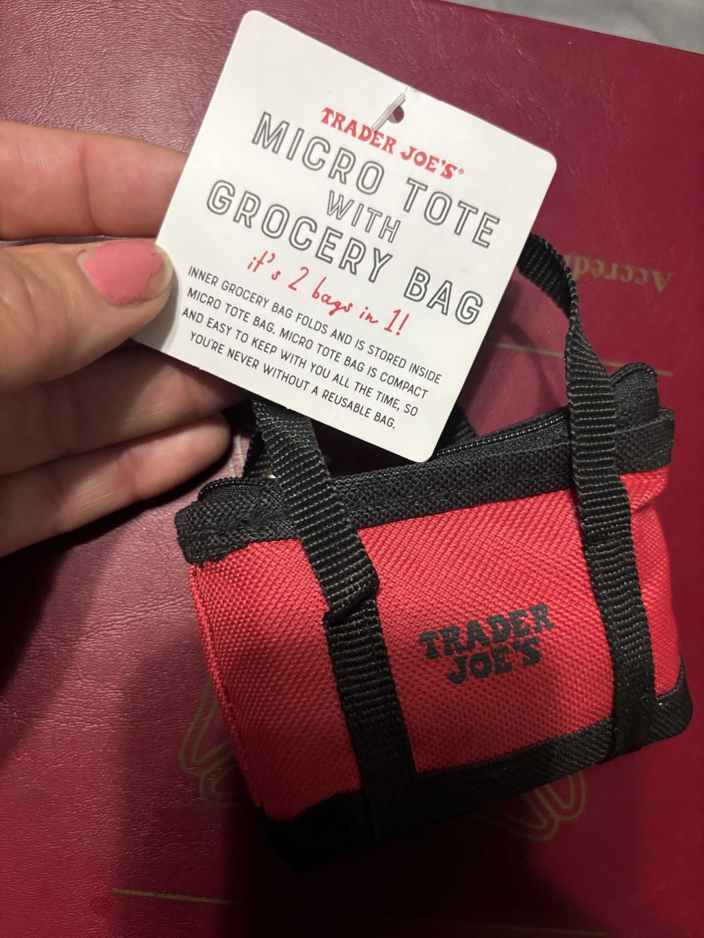 Trader Joes Micro Tote Bag