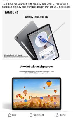 Samsung  Tablet/ Wireless Headphones 