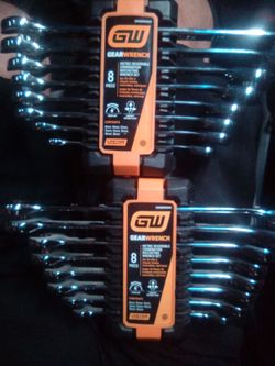 GearWrench 8-Piece Metric Ratcheting Wrench Set (x2)