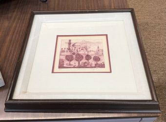 Madeleine MELSONN Entitled Jérusalem Lithograph 2/50 Signed 15x16