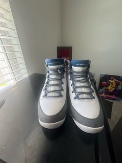 Air Jordan 9 White Grey Blue Sneakers