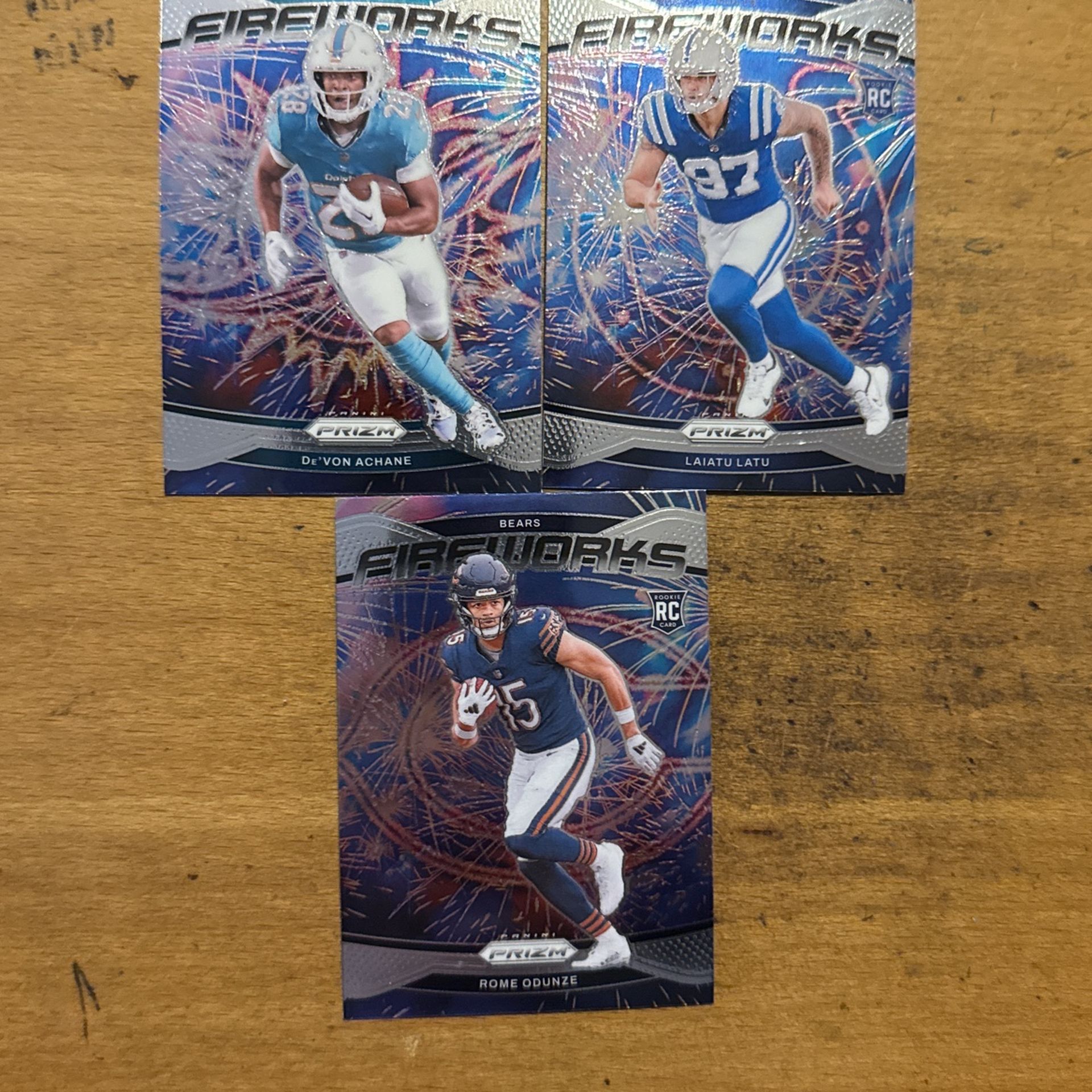 2024 PRIZM LOT OF 3 FIREWORKS CARDS