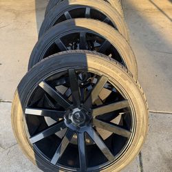 24 inch rims with tires DUB