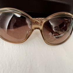 Oversized Coach Brown Sunglasses