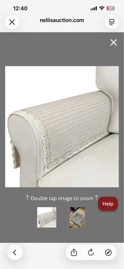 Couch Arm Covers, 2pcs Velvet?Sofa Arm Covers, Couch Covers, Non-Slip Lace Armrest Covers, Headrest/Backrest Cover, Seat Cover, Slipcovers For Pet Arm